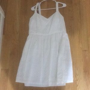 White, Aline, midi dress